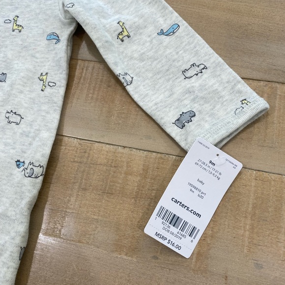 Baby boy bundle of 5 onesie footies Nwt baby clothes lot - Picture 11 of 15